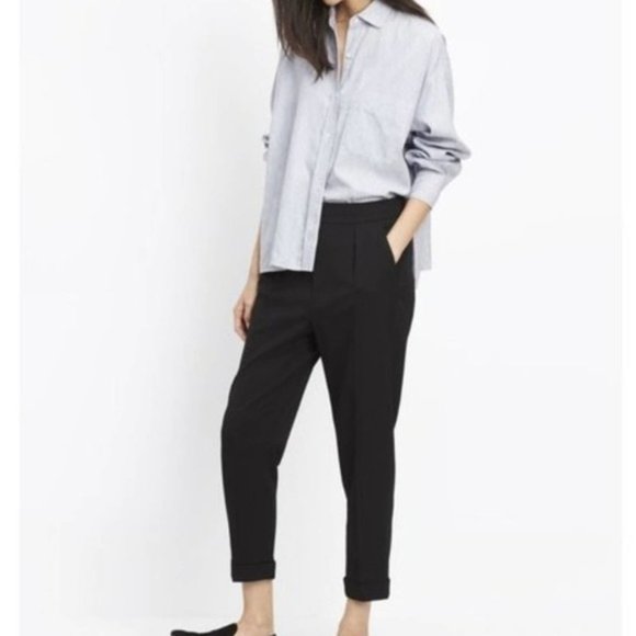 VINCE Tapered Pull-On Trousers Cropped Pants Size Medium - Picture 1 of 11